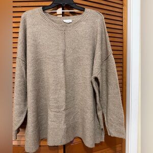 Westbound Women's Sweater in Soft Brown/beige XL